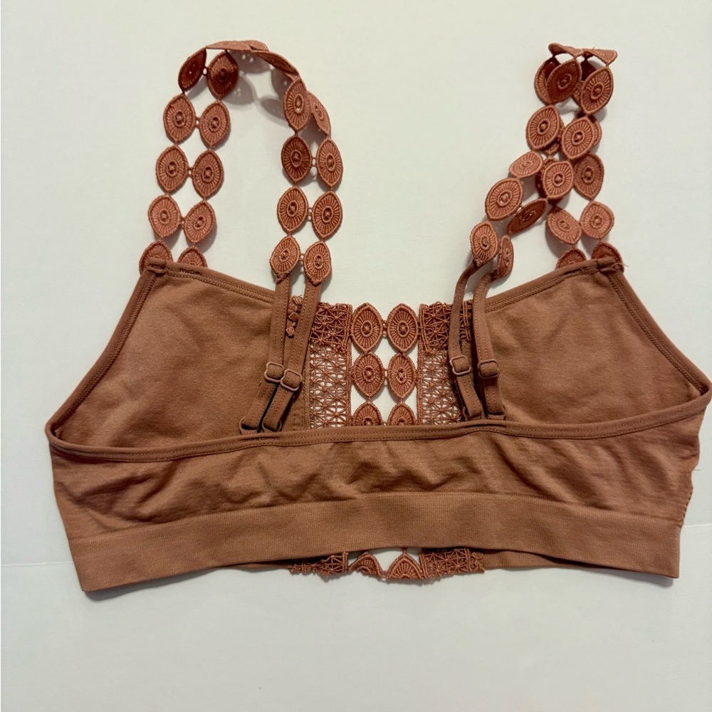 Pink Bralette with Cut Out Straps | size medium - Picture 5 of 8